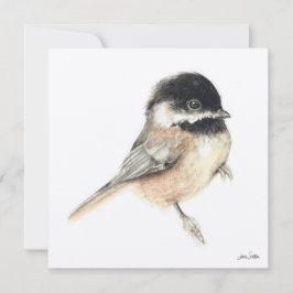 Chickadee Malerkarte Karte