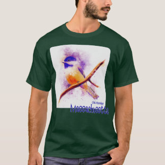 Chickadee Massachusetts Staat Bird T-Shirt