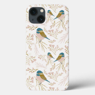 Chickadee Niedlich Gold Pink Hearts Blumendruck Case-Mate iPhone Hülle