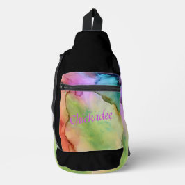 "Chickadee" Print Cut Sew Bag Crossbody Bag