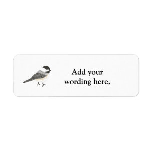 Chickadee-Rücksendeadressen-Aufkleber,