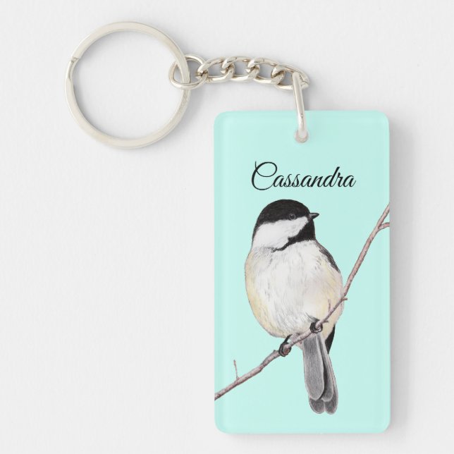 Chickadee-Schlüsselanhänger Schlüsselanhänger (Vorderseite)