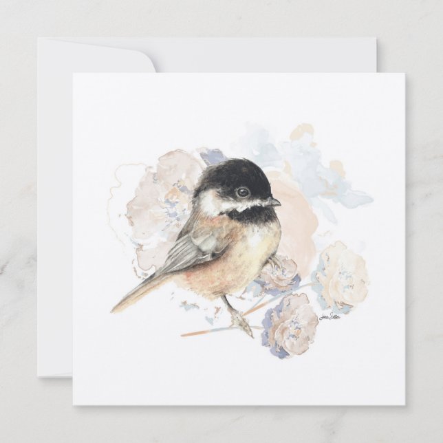Chickadee Songbird Wassercolor (Vorderseite)