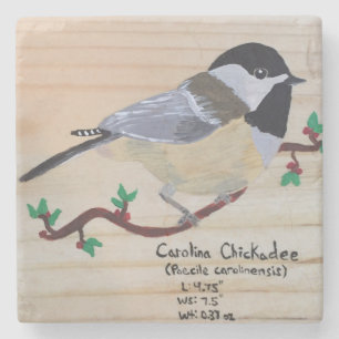 Chickadee Stone Untersetzer