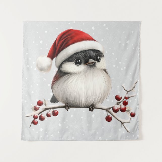 Chickadee Tapestry Wandteppich (Vorderseite)