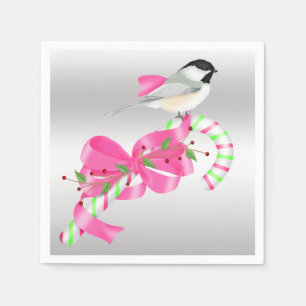 Chickadee u. Candycane Serviette