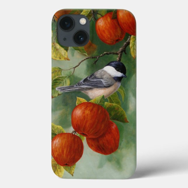 Chickadee und Äpfel Case-Mate iPhone Hülle (Rückseite)