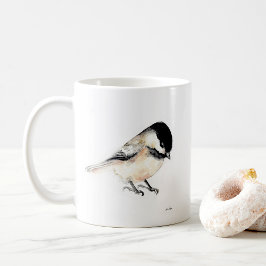 Chickadee Watercolor Art Café Tasse