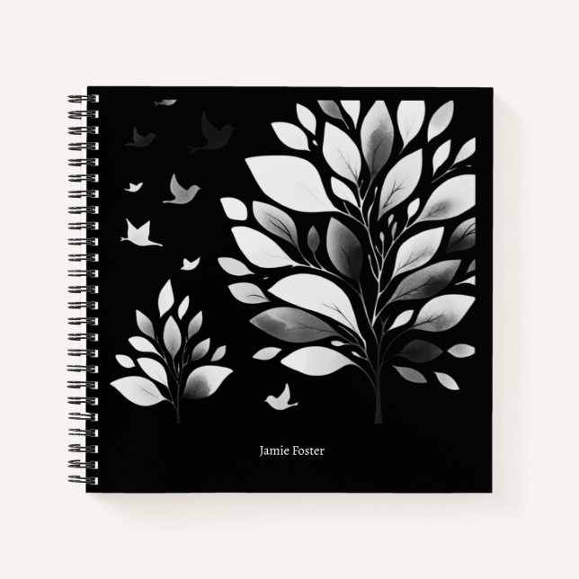 Chickadee Whispers Notizbuch (Vorderseite)