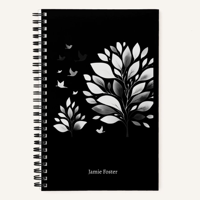 Chickadee Whispers Notizbuch (Vorderseite)