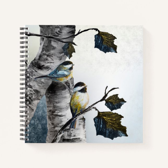 "Chickadees" [design 2] Multi sizes Notizbuch (Vorderseite)