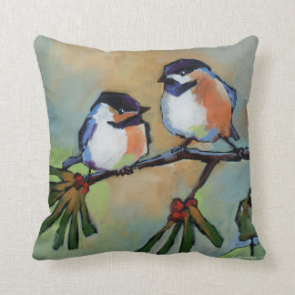 Chickadees-Wurfs-Kissen Kissen