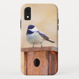 Chickadeo auf Birdhouse Malerei Original Bird Art Case-Mate iPhone Hülle
