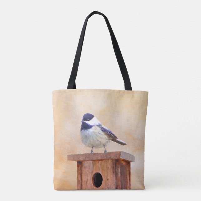 Chickadeo über Vogelmalerei (Rückseite)