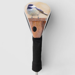 Chickadeo über Vogelmalerei Golf Headcover