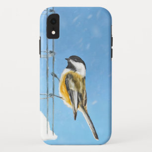 Chickadeon Feeder Painting - Original Bird Art Case-Mate iPhone Hülle