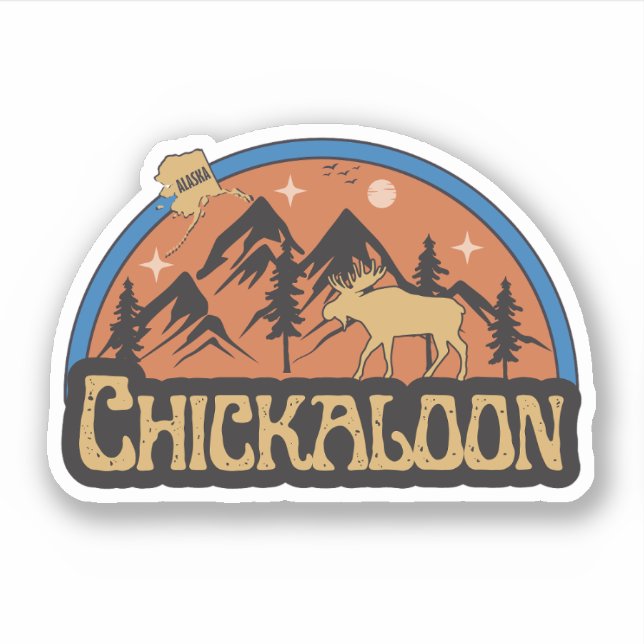 Chickaloon, Alaska-Aufkleber Aufkleber (Vorderseite)