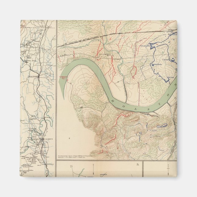 Chickamauga-Kampagne, Knoxville Magnet (Vorne)