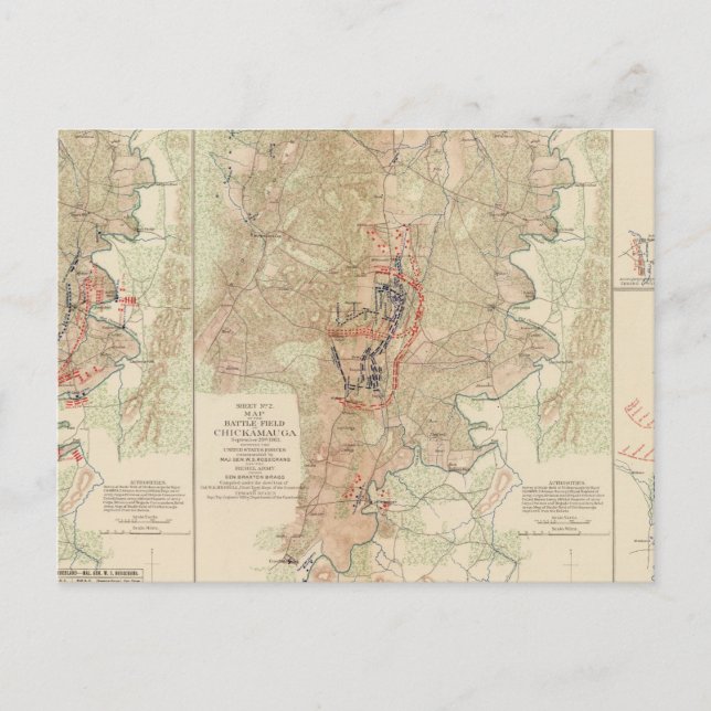 Chickamauga, Turkeytown Tal Postkarte (Vorderseite)