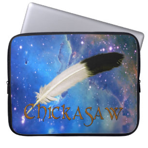 CHICKASAW Nation & Feather Space Notebook-Sieb Laptopschutzhülle