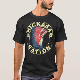 Chickasaw Native American Headdress Chickas T-Shirt