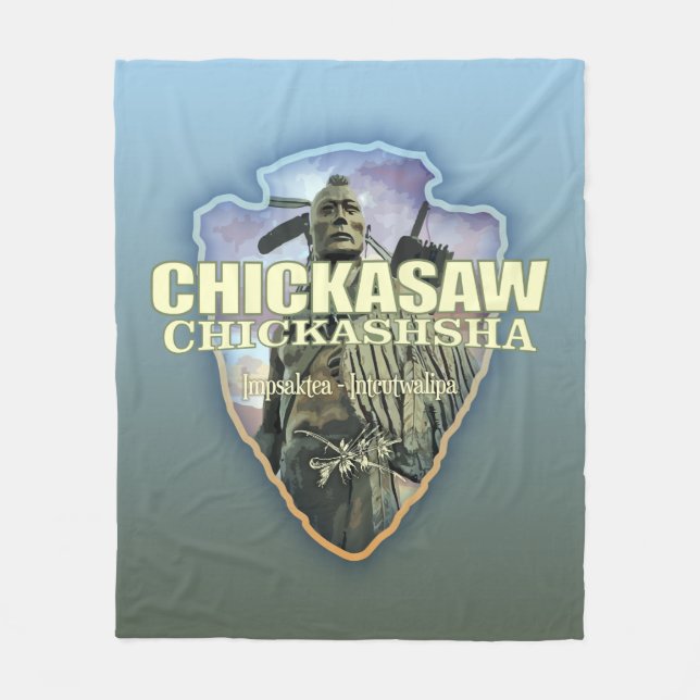 Chickasaw (Pfeilspitzen) Fleecedecke (Vorderseite)
