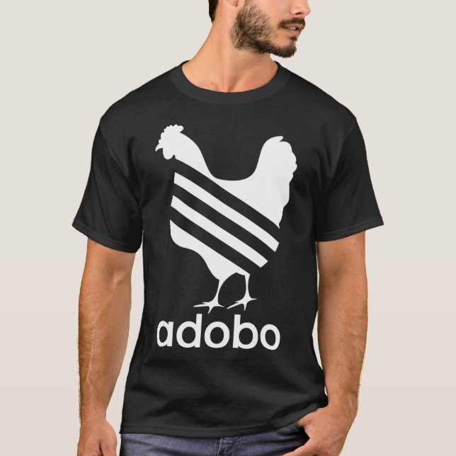 Chicken Adobo T Funny Filipino Pinoy Spaß T-Shirt (Vorderseite)