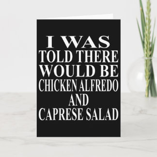Chicken Alfredo Apparel Awesome Funny Caprese Sala Karte