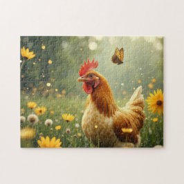 chicken and the butterfly puzzle