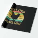 Chicken Art Beste Mama für Hühner Geschenkpapier<br><div class="desc">Chicken Art Beste Mama für Hühner</div>