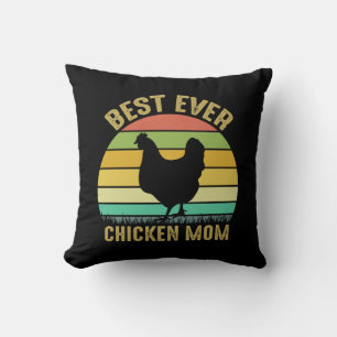 Chicken Art Beste Mama für Hühner Kissen