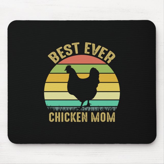 Chicken Art Beste Mama für Hühner Mousepad (Vorne)