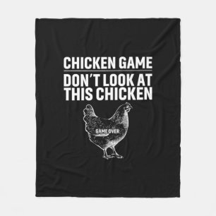 Chicken Art Chicken Game Fleecedecke