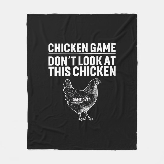 Chicken Art Chicken Game Fleecedecke (Vorderseite)
