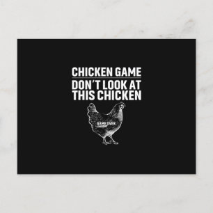 Chicken Art Chicken Game Postkarte