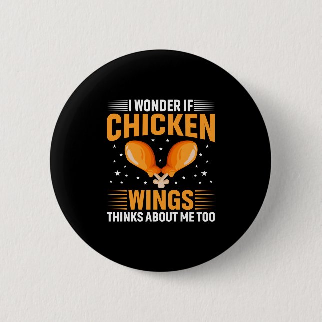 Chicken Art Chicken Wing Button (Vorderseite)