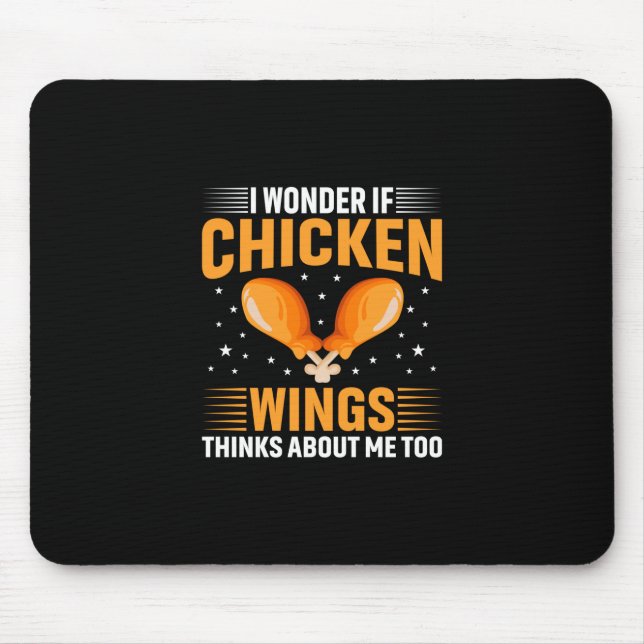 Chicken Art Chicken Wing Mousepad (Vorne)