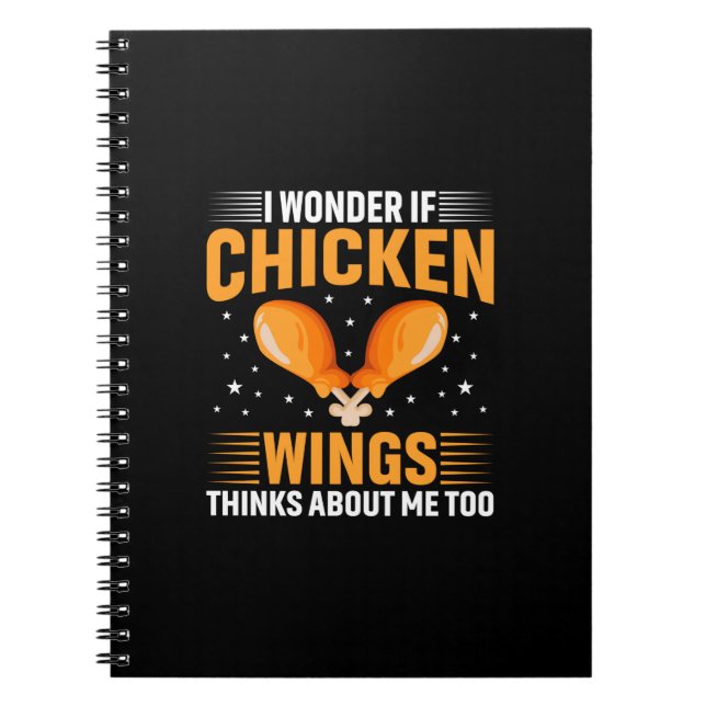 Chicken Art Chicken Wing Notizblock (Vorderseite)