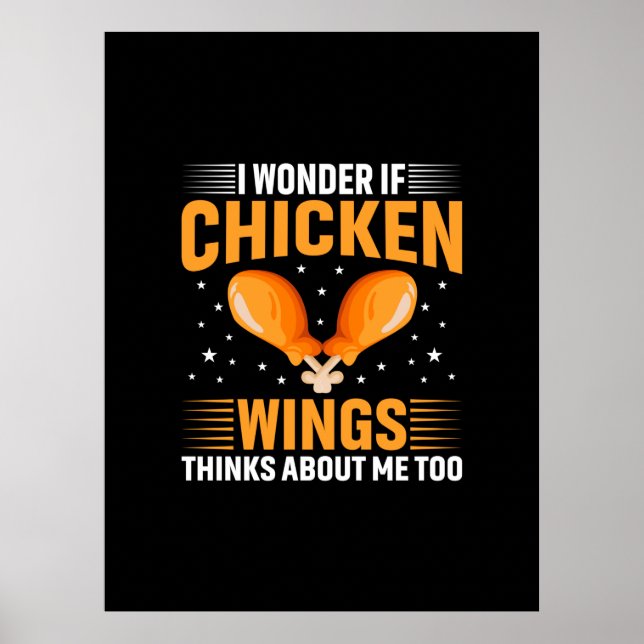 Chicken Art Chicken Wing Poster (Vorne)