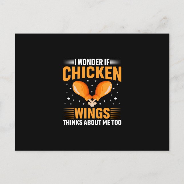 Chicken Art Chicken Wing Postkarte (Vorderseite)