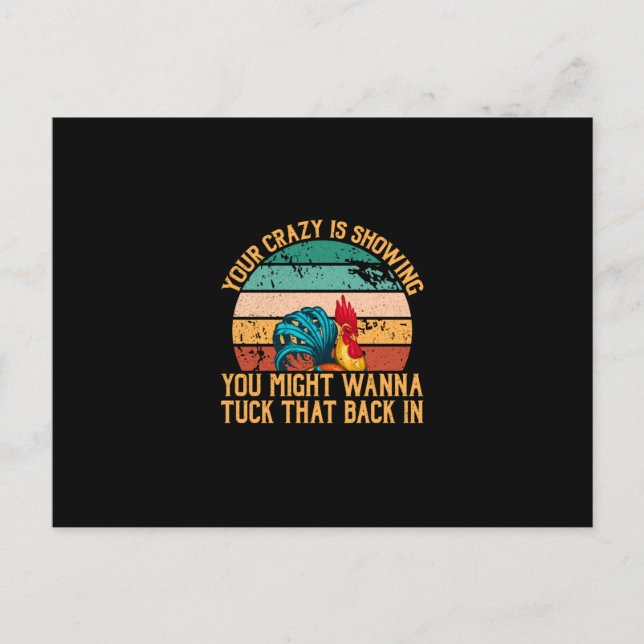 Chicken Art YouTube Postkarte (Vorderseite)