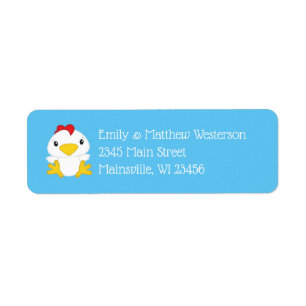Chicken Baby Shower Blue Boy