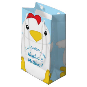 Chicken Baby Shower Blue Boy Kleine Geschenktüte