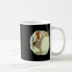 Chicken Beer Karate Kick Cooles Huhn Funny Chicke Kaffeetasse