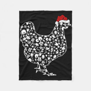 Chicken Bird Lover Weihnachten Weihnachten Weihnac Fleecedecke