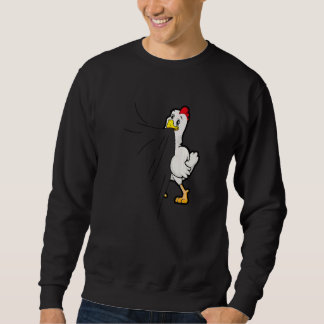 Chicken Biting  Cute Chicken Animal Chicken Sweatshirt
