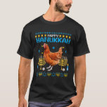 Chicken Chanukah Juwish Ugly Hanukkah Sweater Paja T-Shirt<br><div class="desc">Chicken Chanukah Juwish Ugly Hanukkah Sweater Pajama</div>