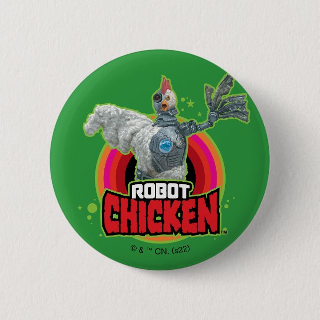 Chicken Character Logo Button (Vorderseite)