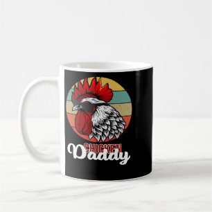 Chicken Chick Mens Vintage Chicken Daddy Retro Far Kaffeetasse