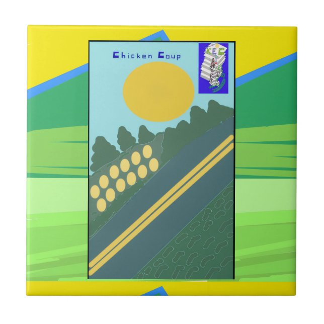 Chicken Coup  Fliese (Vorderseite)